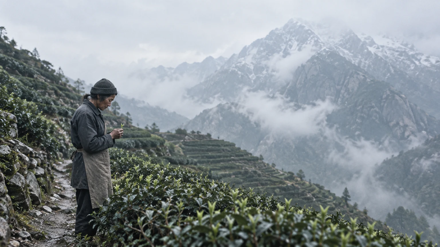 scene for single-estate high-elevation reserve tea