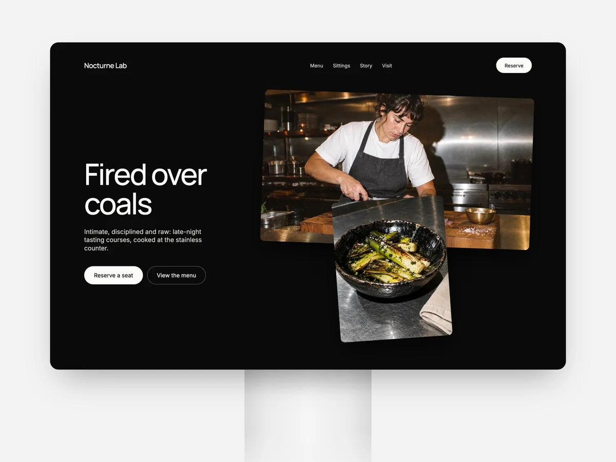 Nocturne Lab, a moodboard for Restaurant