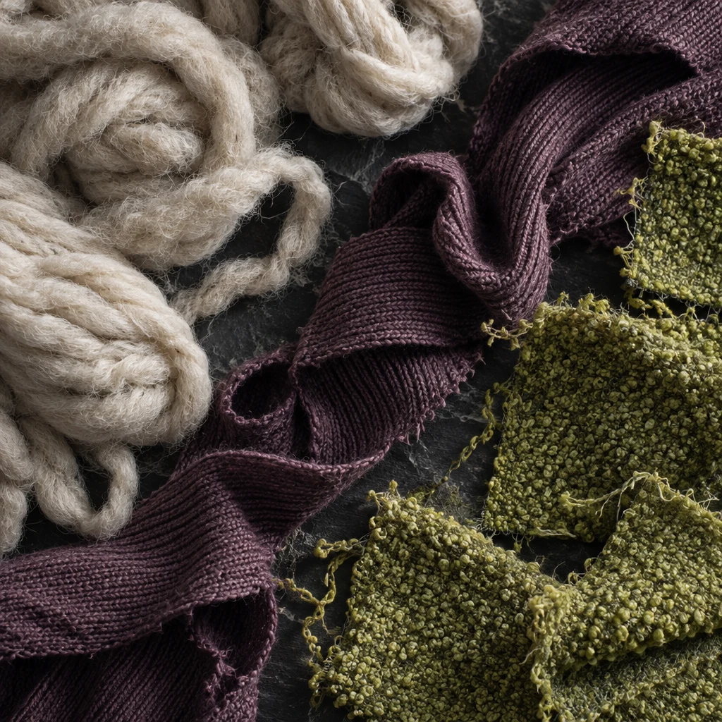 texture for surreal upcycled knitwear