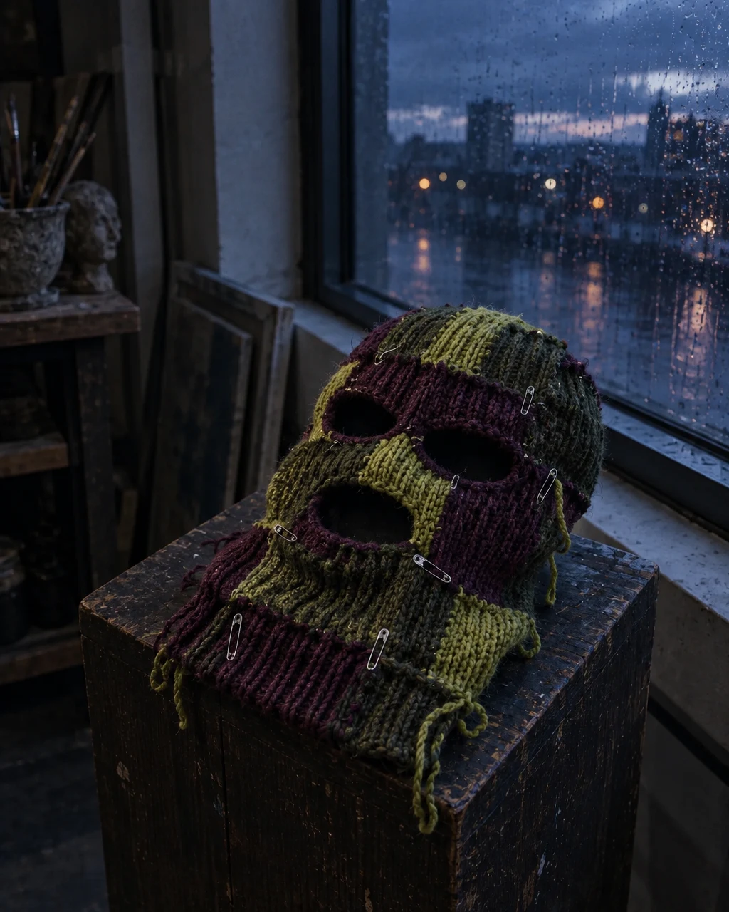 object for surreal upcycled knitwear