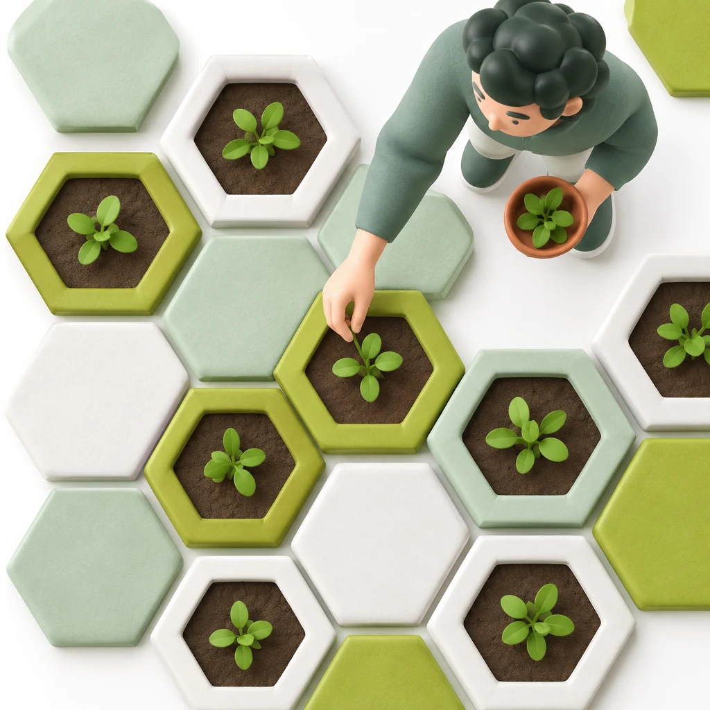 texture for automated vertical farming modules